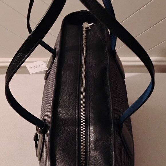 Coach WHS Horse and Carriage Black/Chalk Taxi Tote 35337M - Picture 9 of 15